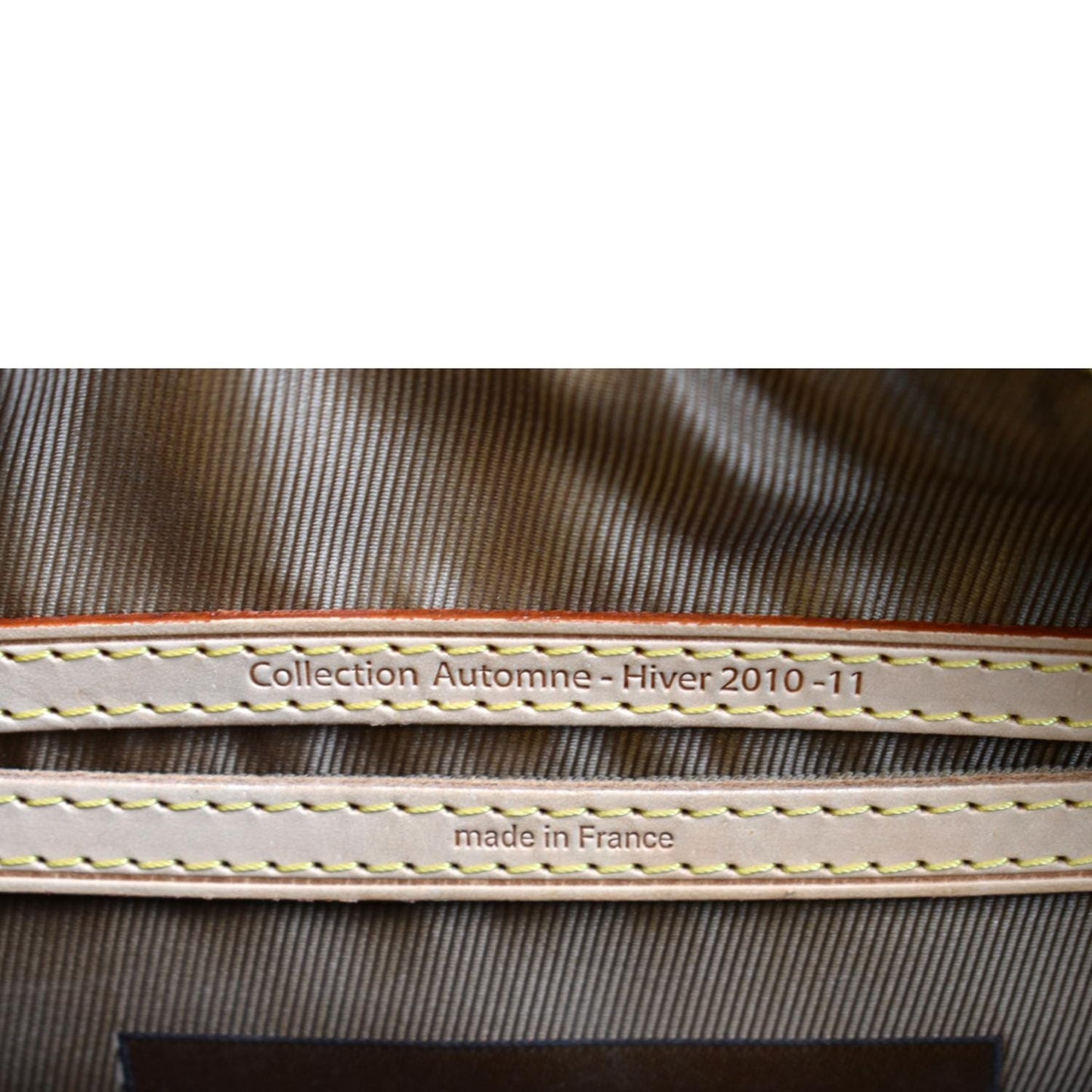 LOUIS VUITTON Fleur De Jais Carro l Monogram Leather Satchel Bag Black