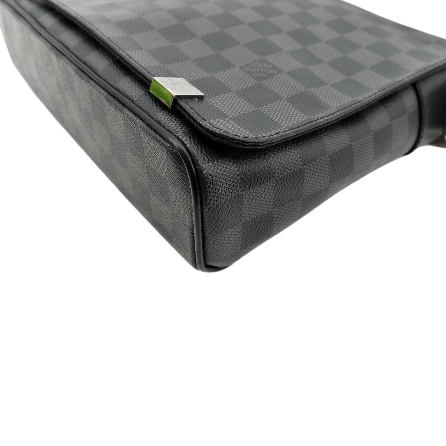 LOUIS VUITTON District PM Damier Graphite Messenger Bag Black
