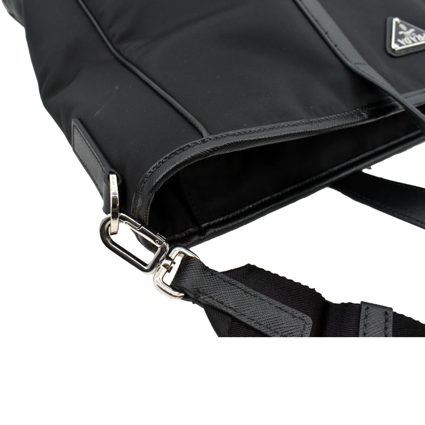 PRADA Re-nylon Core Tote Bag Black