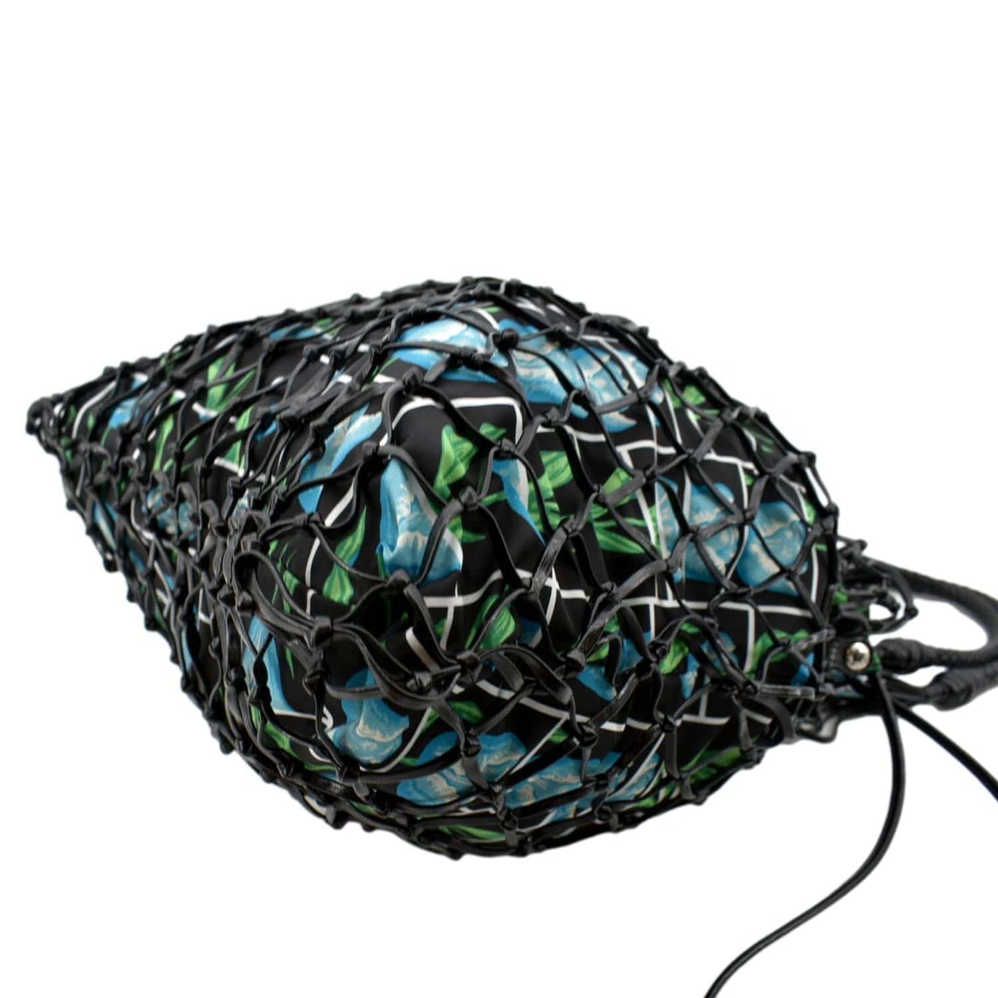 PRADA Rete Fabric Mesh Netted Tote Bag Multicolor