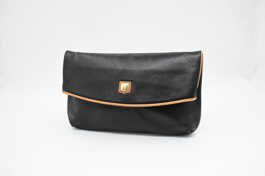 Celine Clutch in Black Leather
