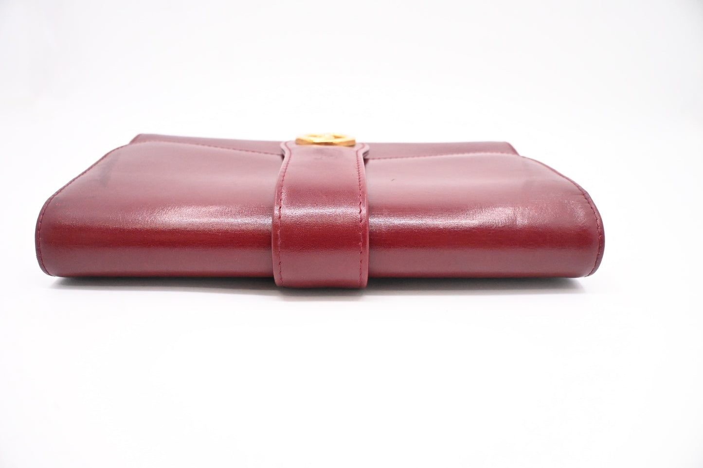 Gucci Clutch in Maroon Leather