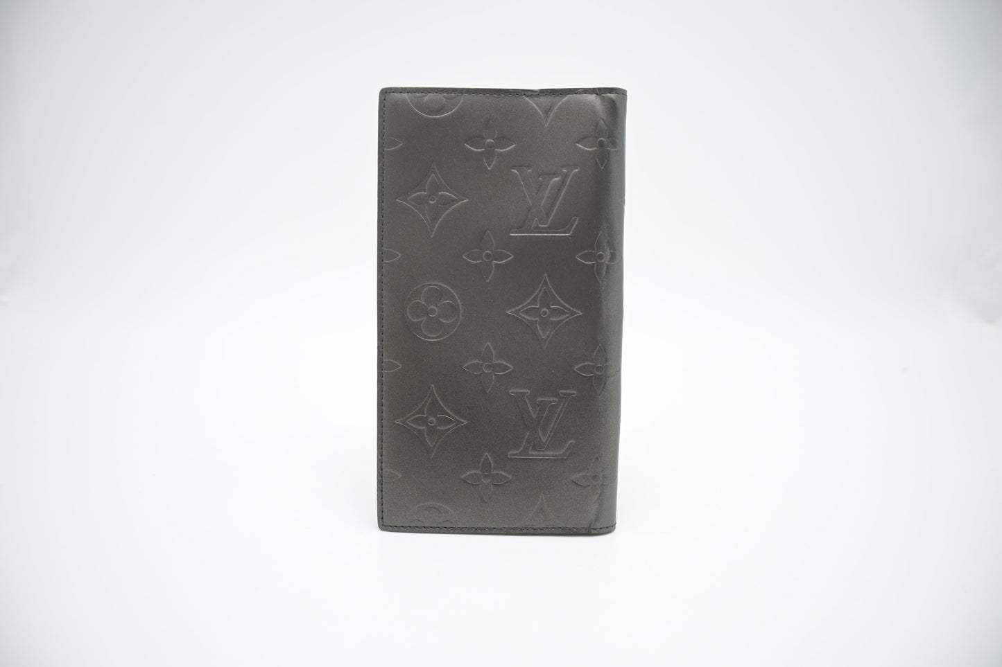 Louis Vuitton Bifold Wallet in Grey Matte Leather