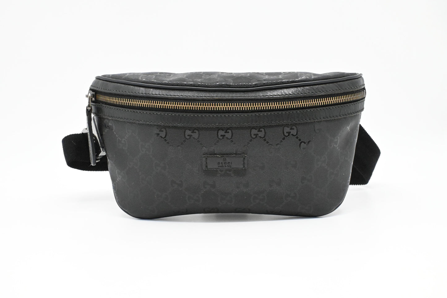 Gucci Bumbag in Black Imprime Canvas