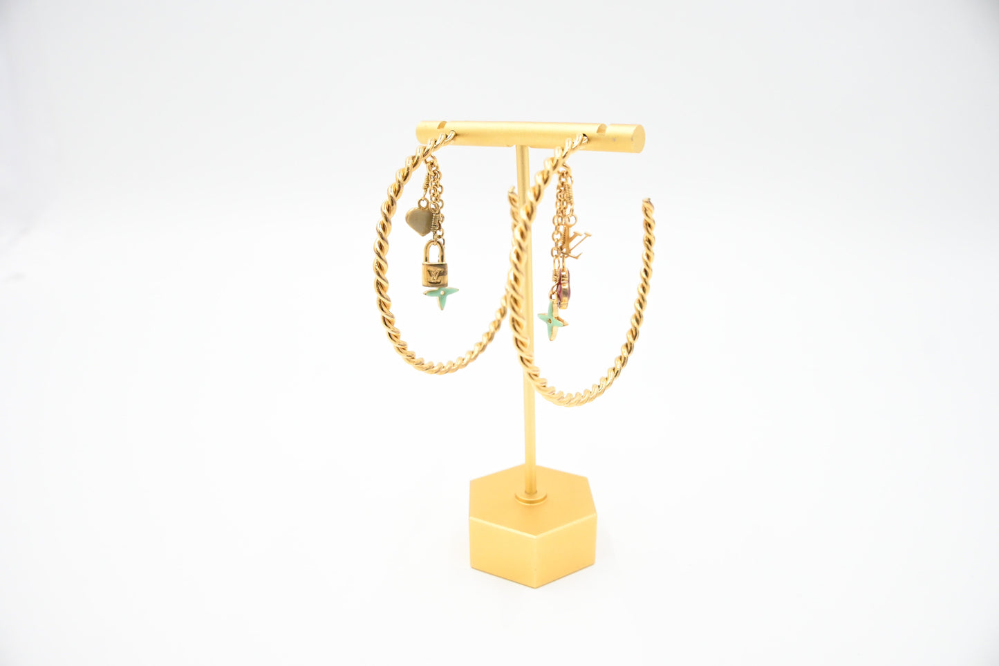 Louis Vuitton Sweet Monogram Hoop Earrings