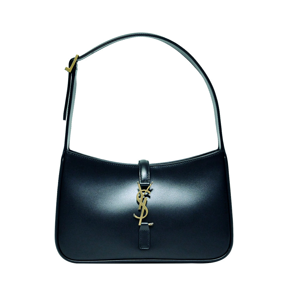 Saint Laurent Vert Fonce LE 5 A 7 Smooth Leather Hobo Bag [Clearance Sale]