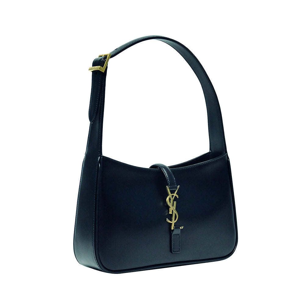 Saint Laurent Vert Fonce LE 5 A 7 Smooth Leather Hobo Bag [Clearance Sale]