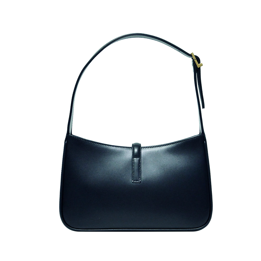 Saint Laurent Vert Fonce LE 5 A 7 Smooth Leather Hobo Bag [Clearance Sale]