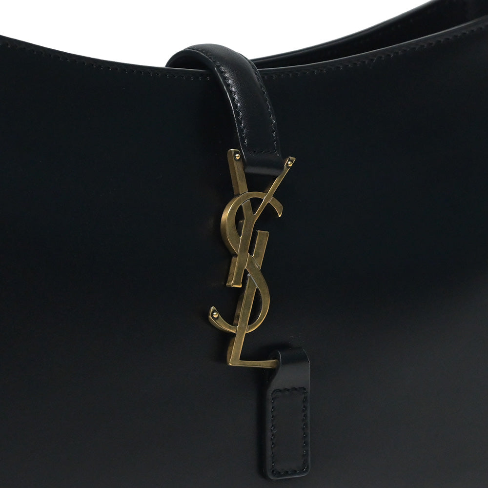Saint Laurent Vert Fonce LE 5 A 7 Smooth Leather Hobo Bag [Clearance Sale]
