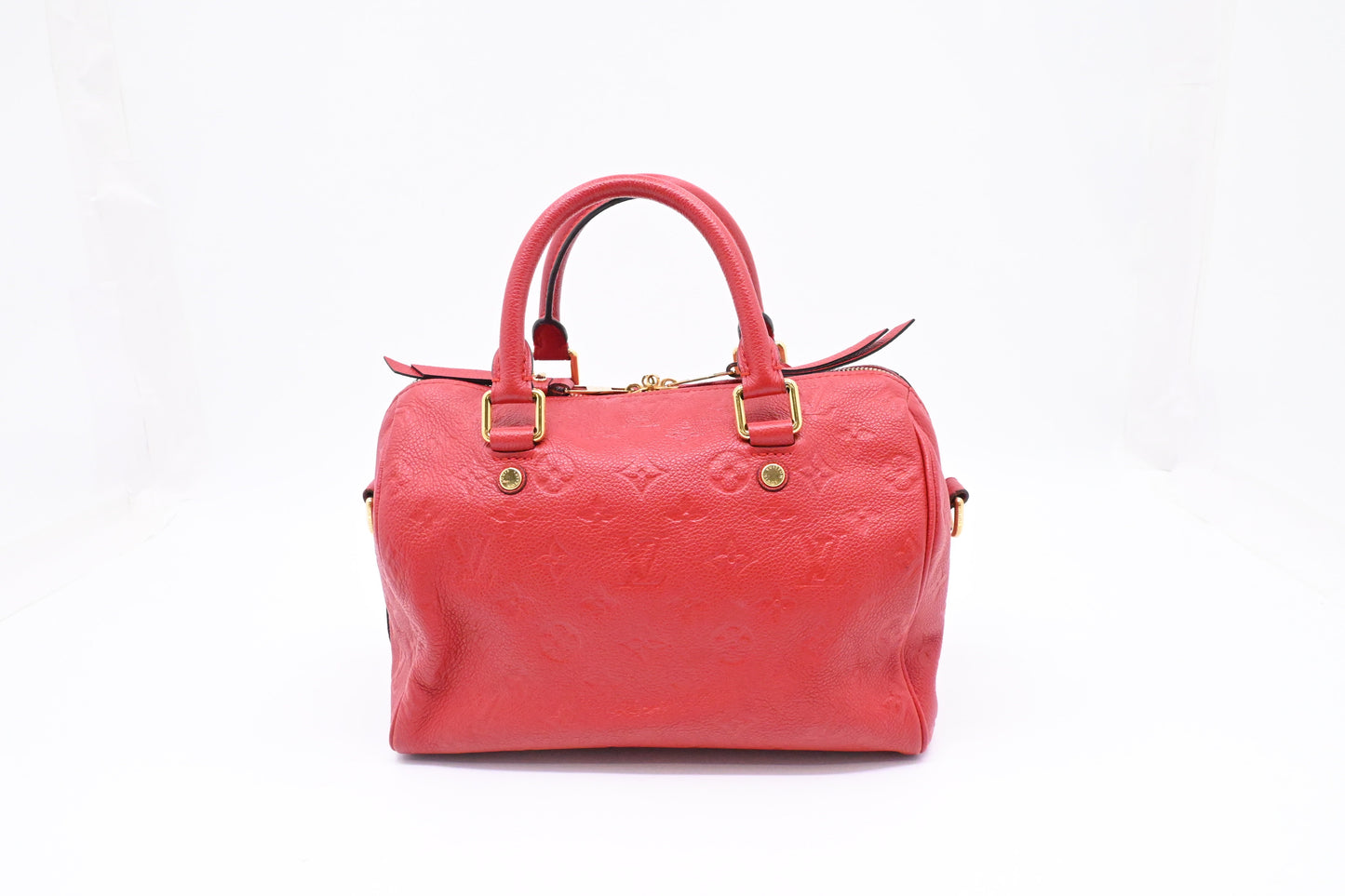 Louis Vuitton Speedy 25 Bandouliere in Red Empreinte Leather