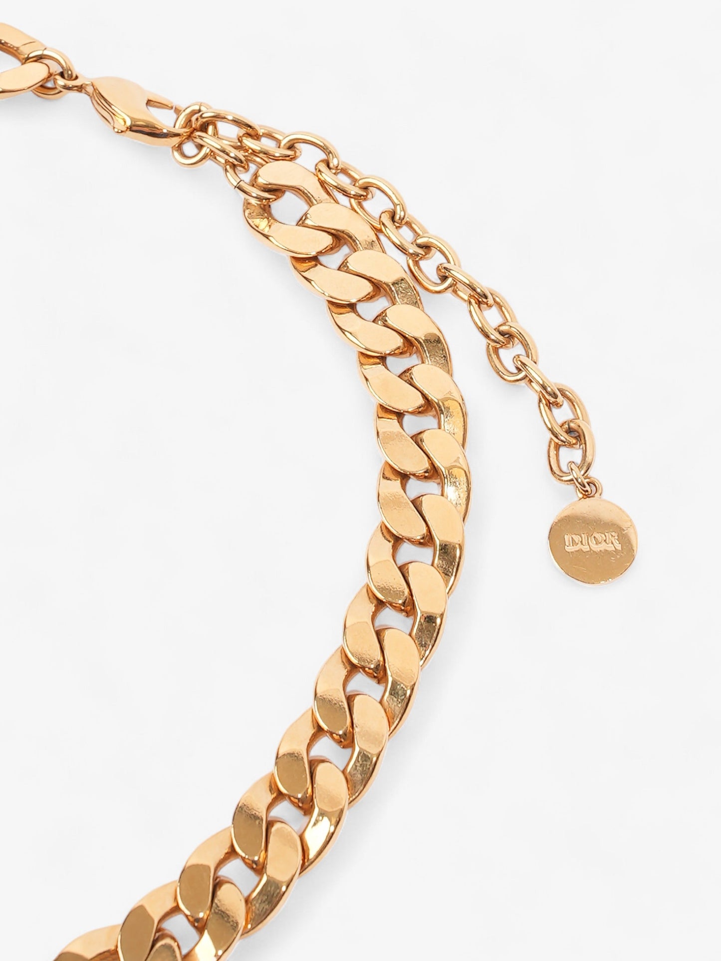 Christian Dior Danse  Etoile Chain Choker Necklace Gold Base Metal