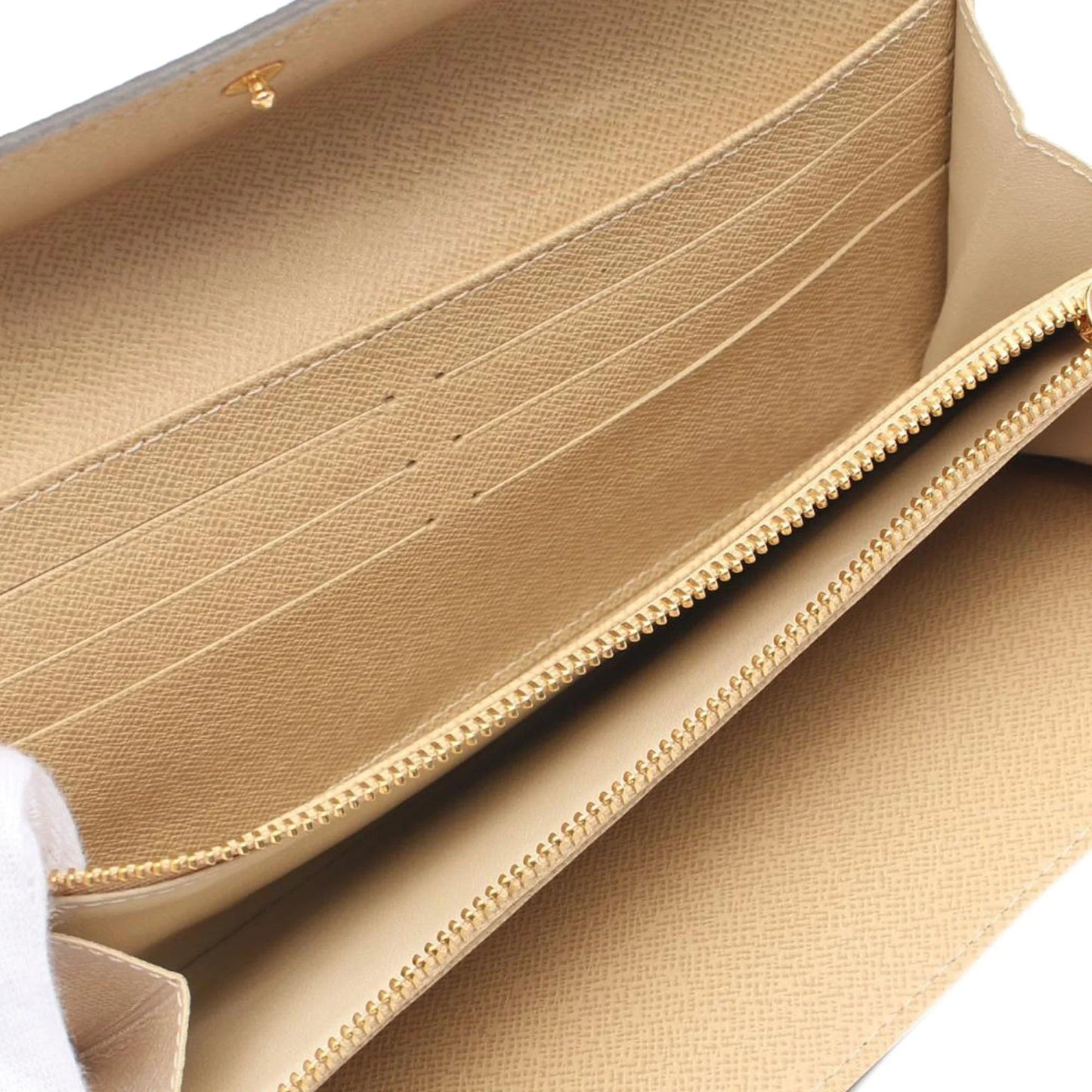 Brown Louis Vuitton Monogram Dentelle Sarah Long Wallet