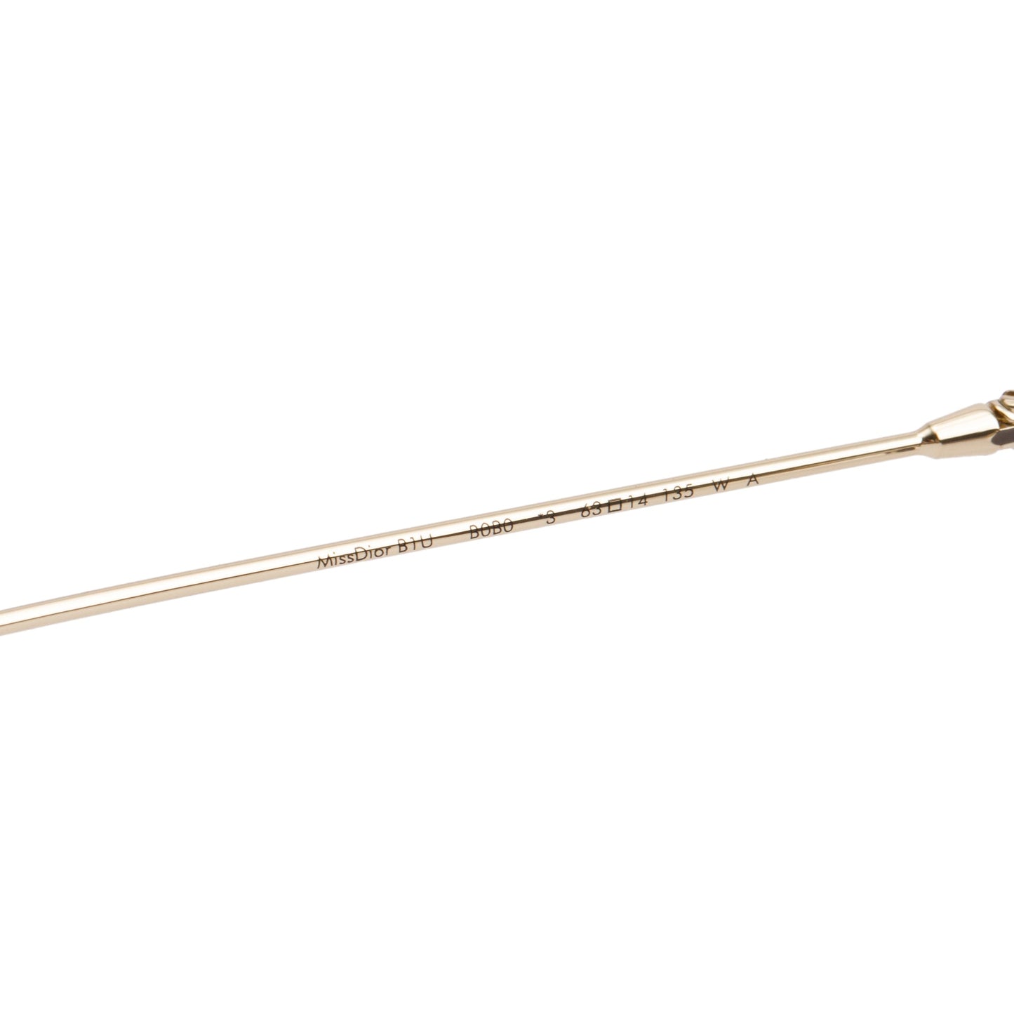 Dior Gold-Tone Metal Frame Miss Dior B1U Cat Eye Sunglasses