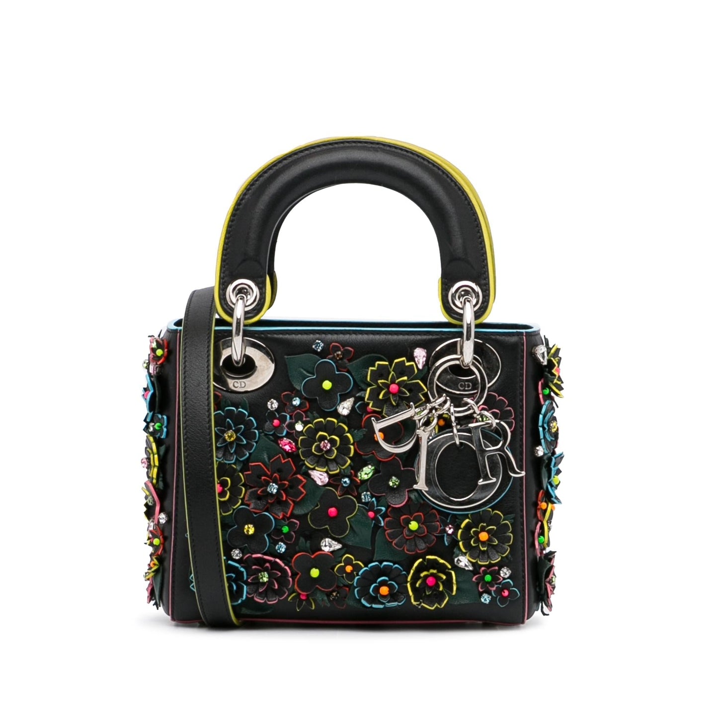 Dior Lady Dior Flower Embroidered Bag (SHG-CjtZbT)