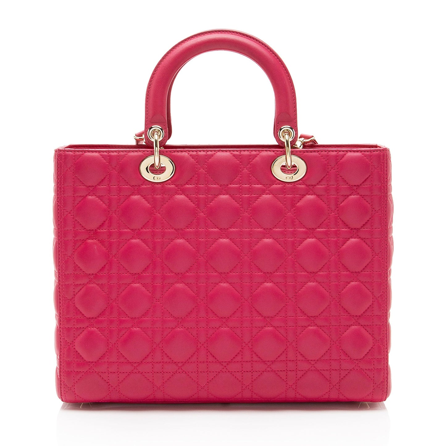 Dior Lambskin Lady Dior Large Tote (SHF-OVsaOG)