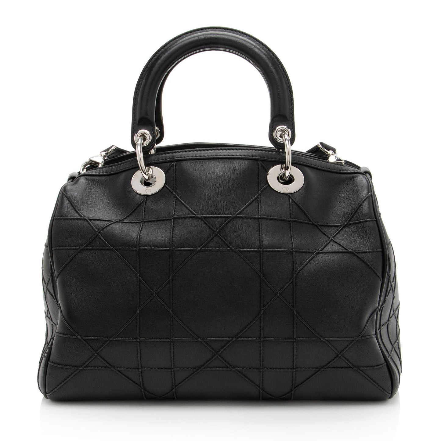 Dior Lambskin Leather Cannage Granville Polochon Satchel