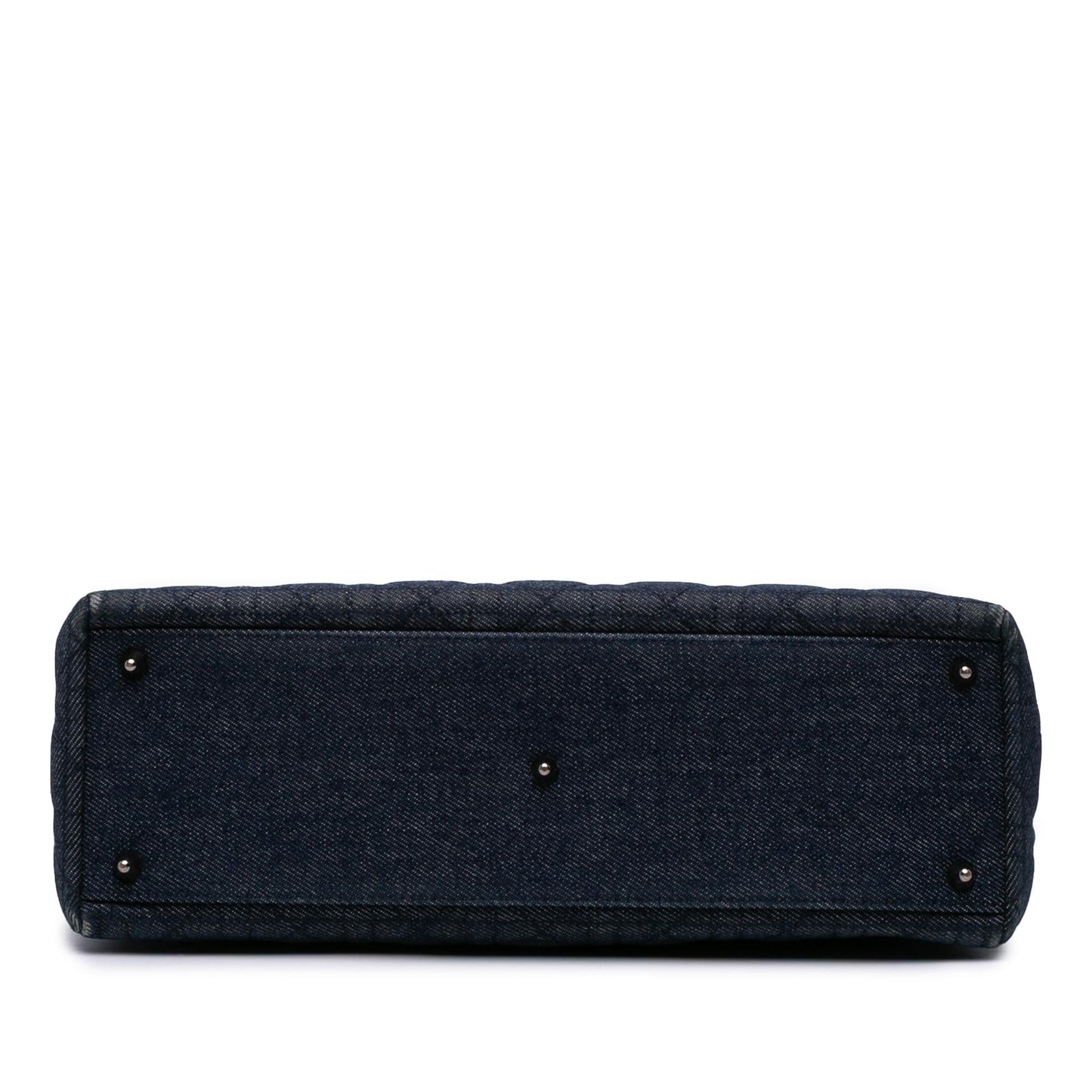 Dior Large Denim Cannage Lady Dior