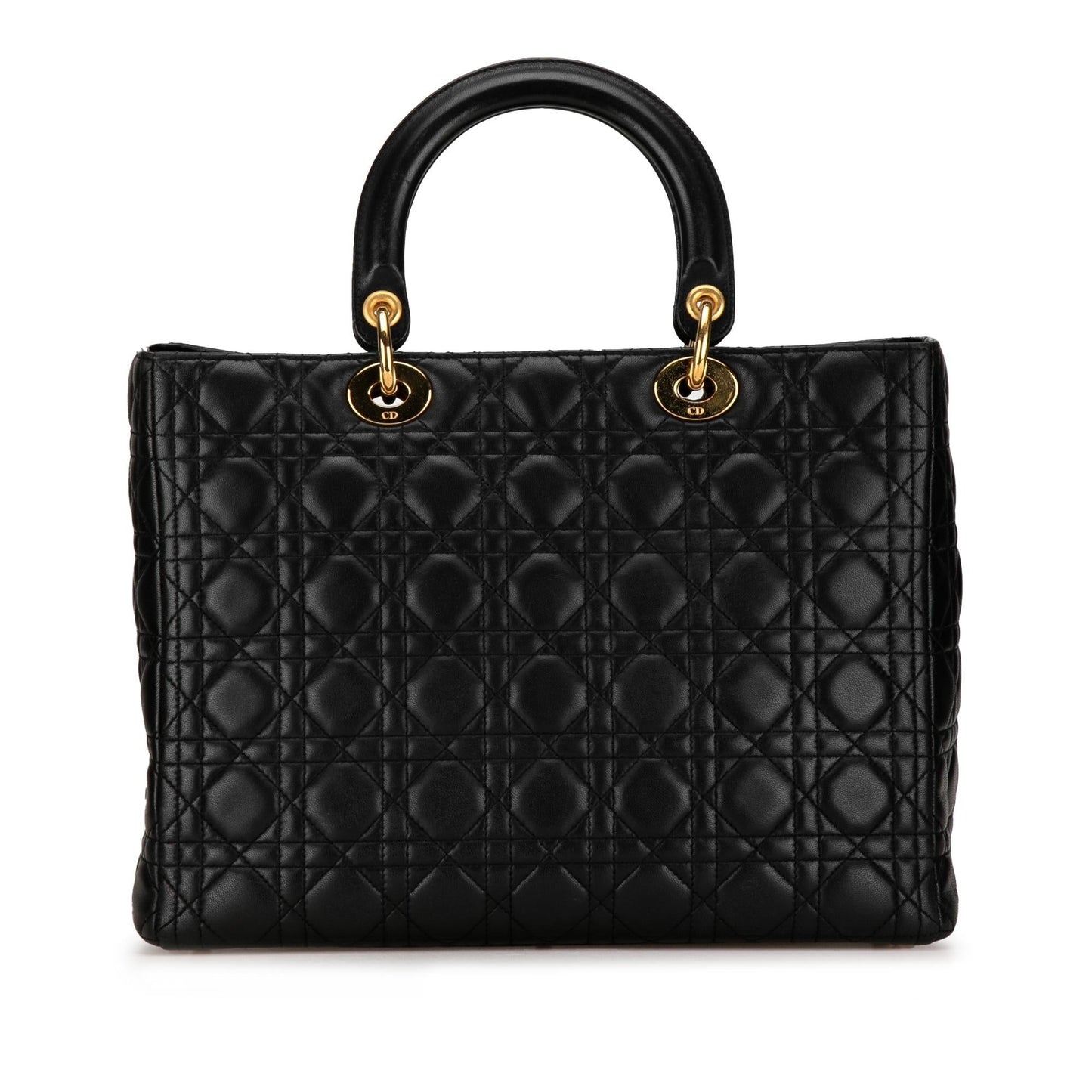 Dior Large Lambskin Cannage Lady Dior (SHG-3twUhI)