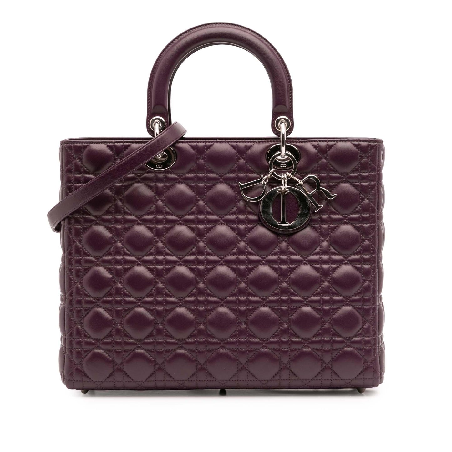 Dior Large Lambskin Cannage Lady Dior