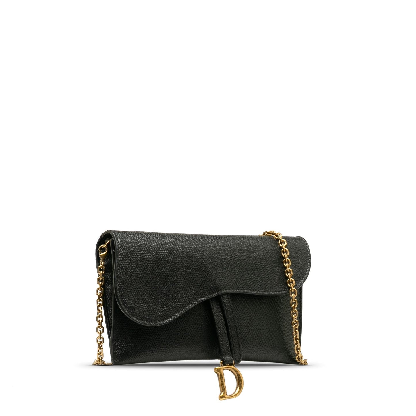 Dior Leather Saddle Wallet On Chain (SHG-i9ZAJm)