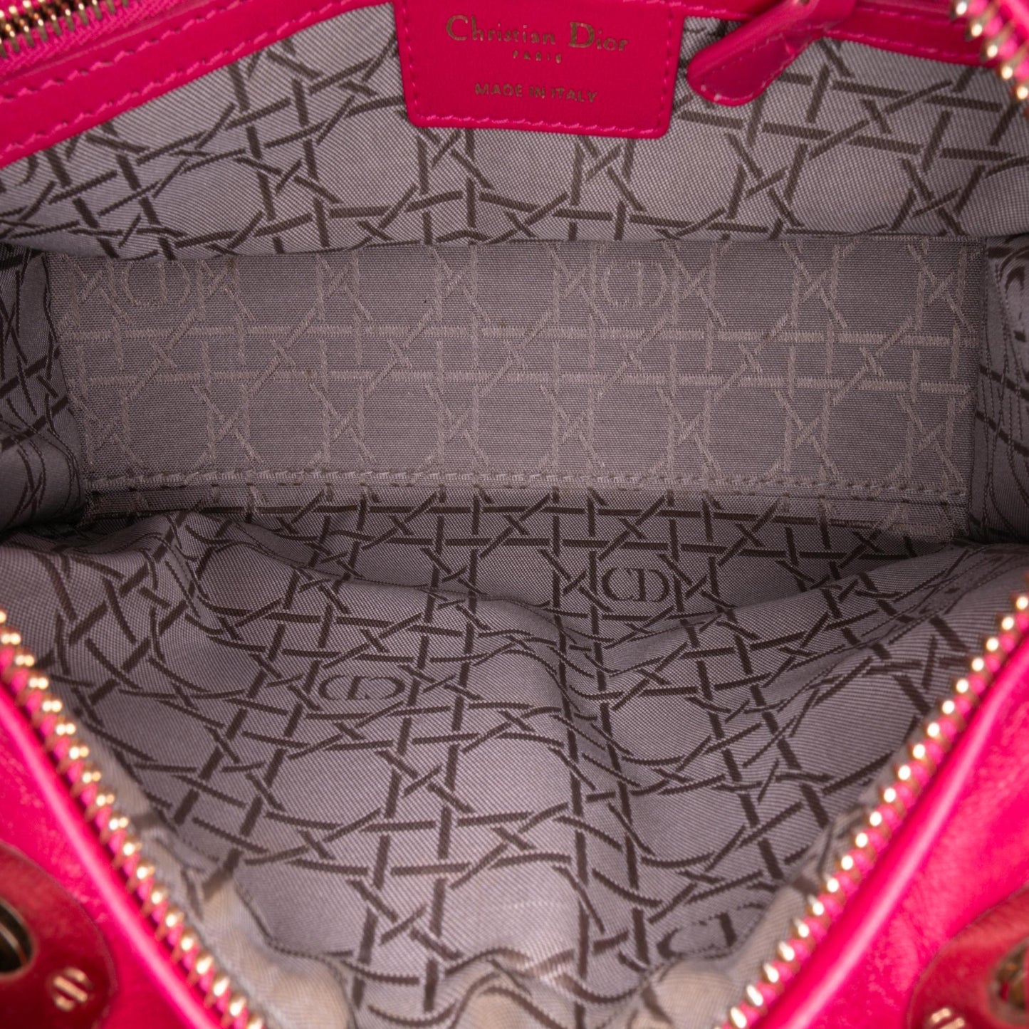 Dior Medium Lambskin Cannage Lady Dior