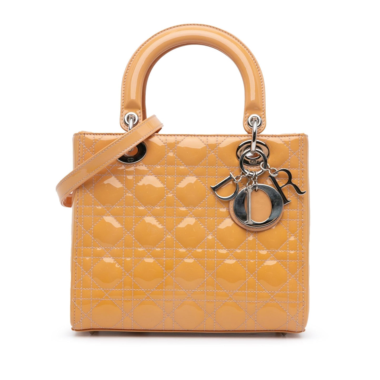 Dior Medium Patent Cannage Lady Dior
