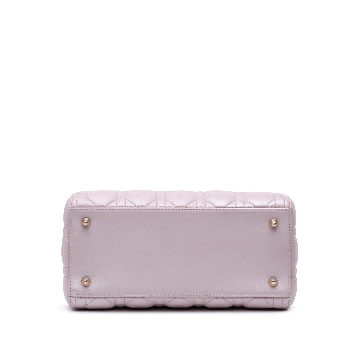 Dior Medium Pearlescent Lambskin Cannage Lady Dior