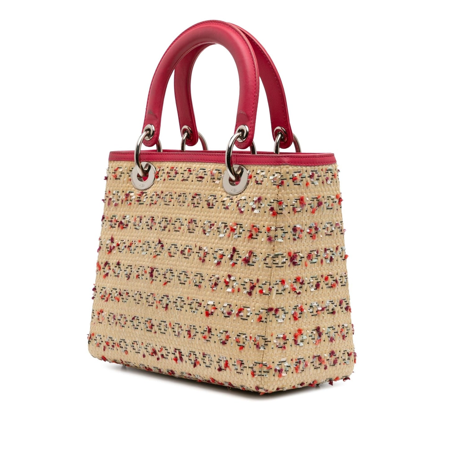 Dior Medium Woven Raffia Lady Dior