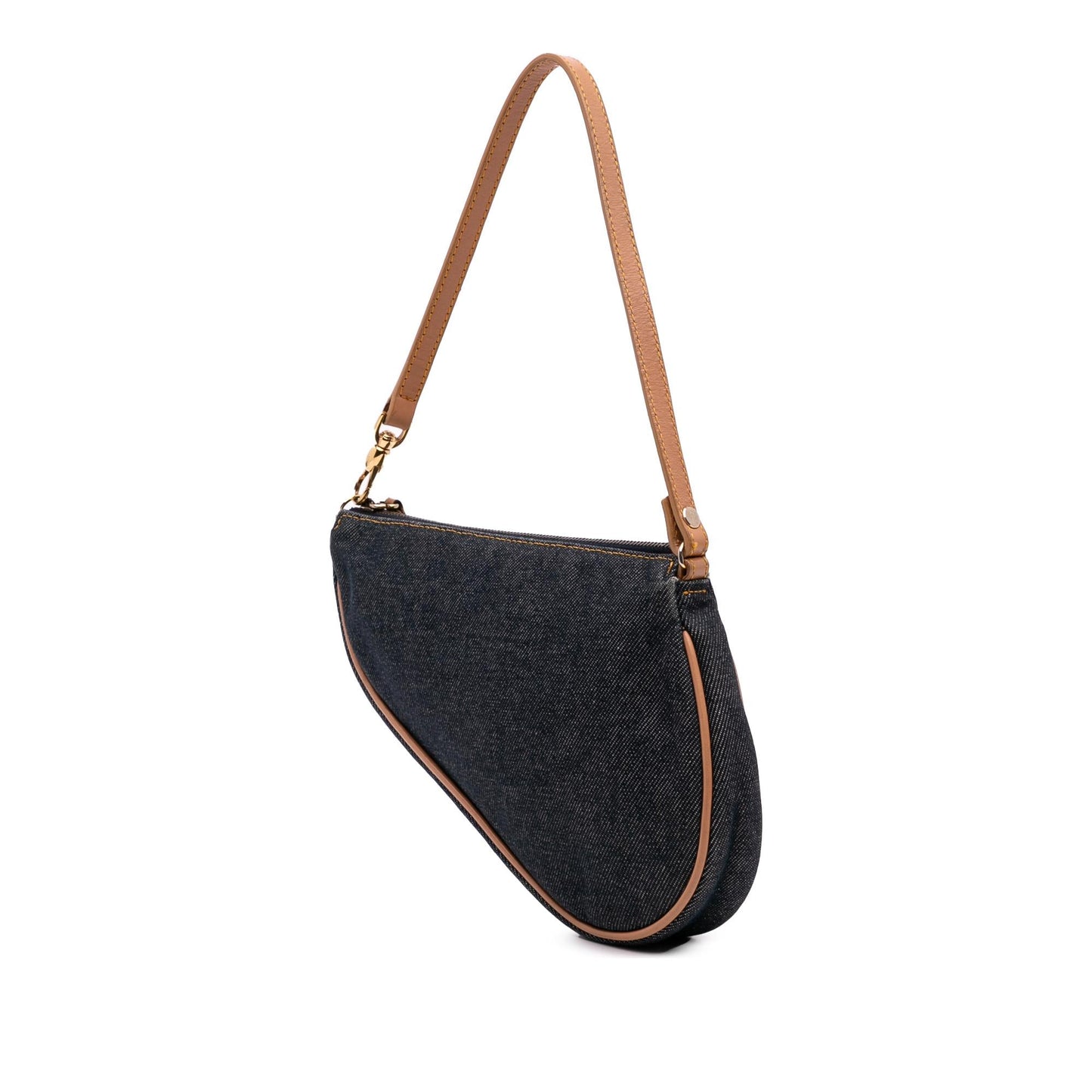 Dior Mini Denim Saddle Pochette