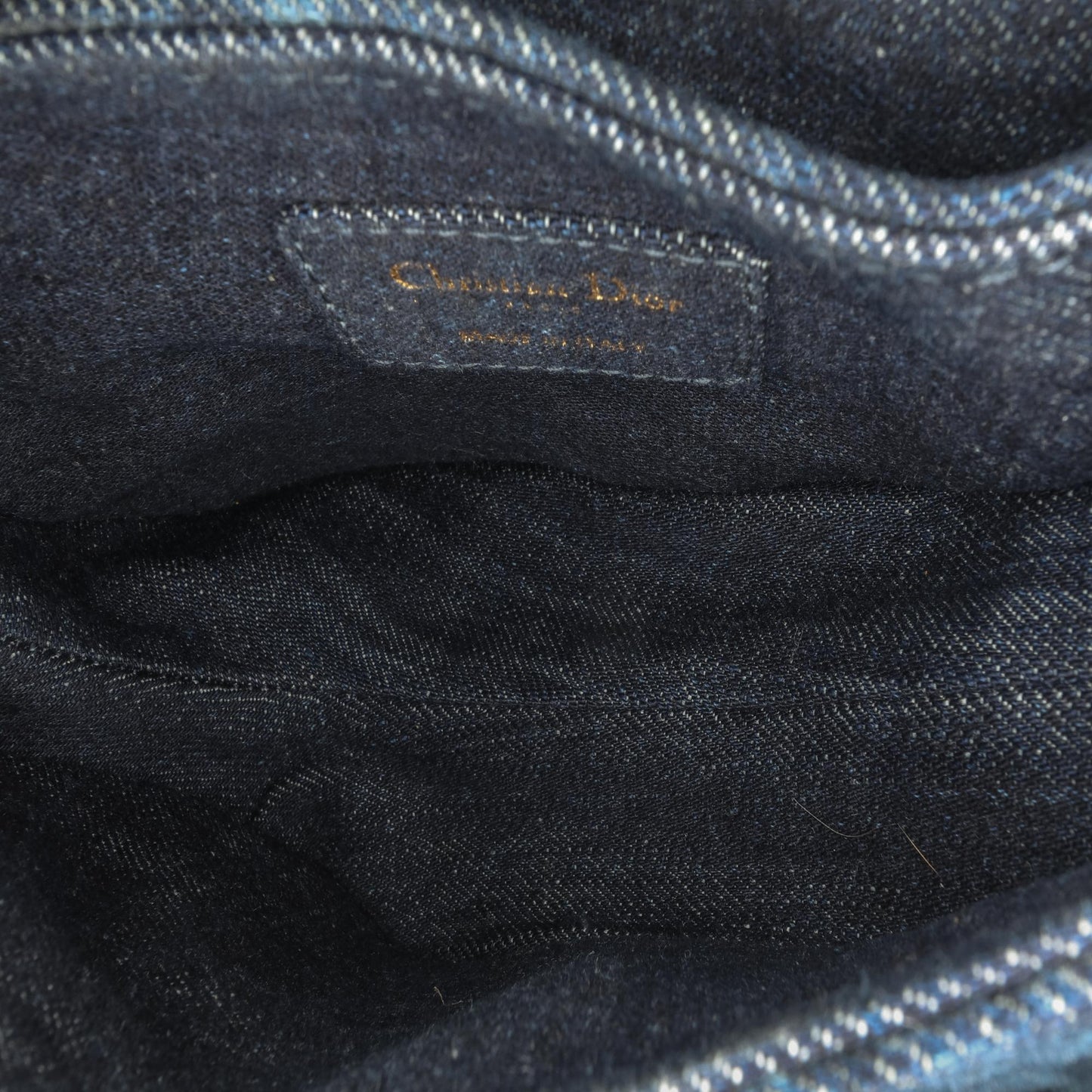 Dior Mini Denim Tie Dye Saddle Bag