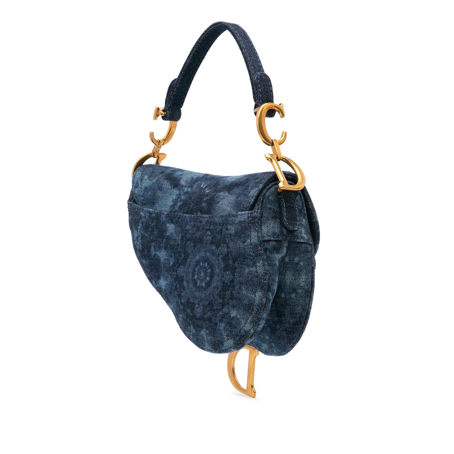 Dior Mini Denim Tie Dye Saddle Bag