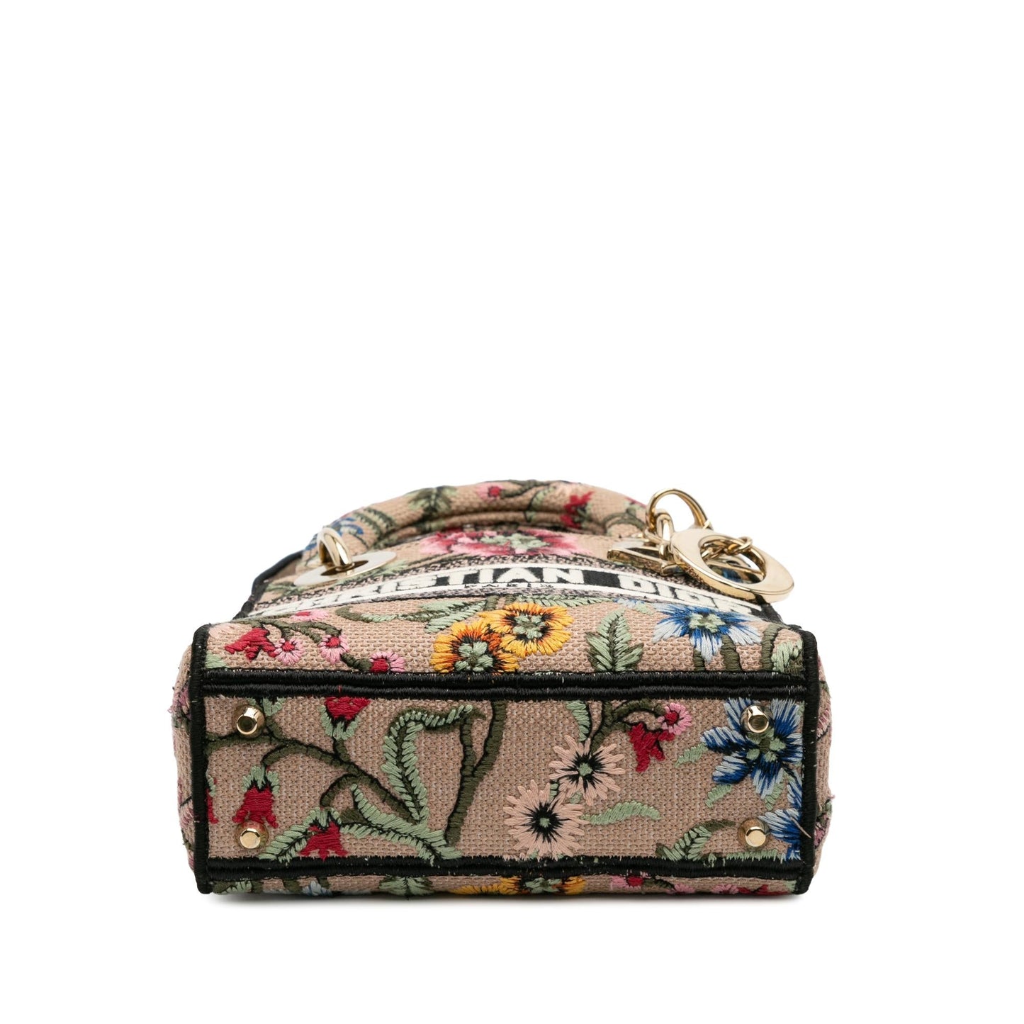 Dior Mini Embroidered Canvas Mille Fleurs Lady D Lite