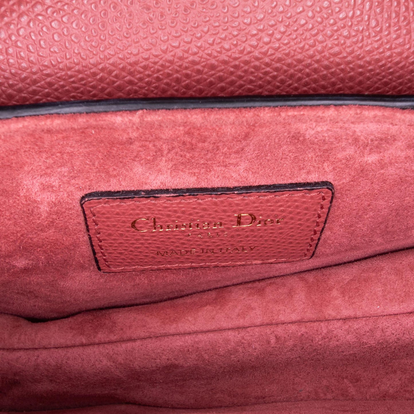 Dior Mini Grained Calfskin Saddle Bag