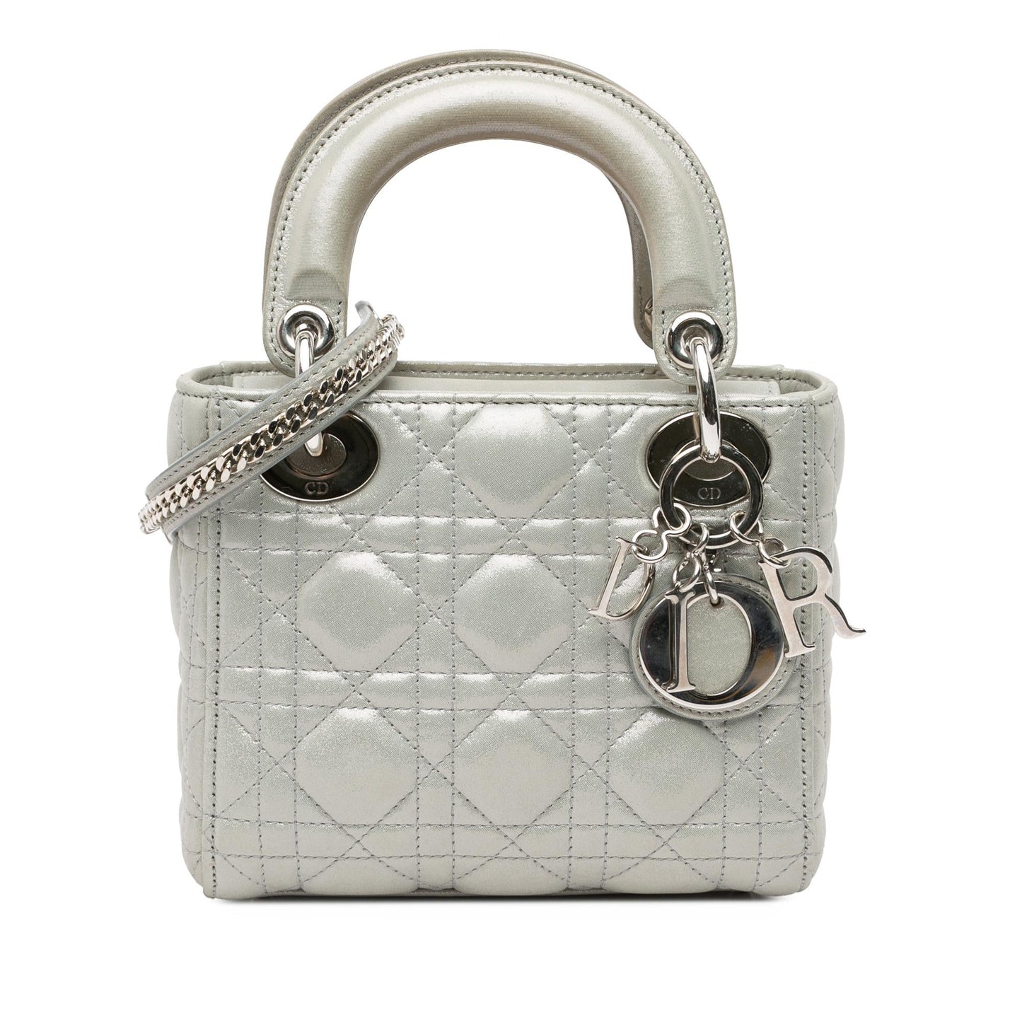 Dior Mini Iridescent Lambskin Cannage Lady Dior