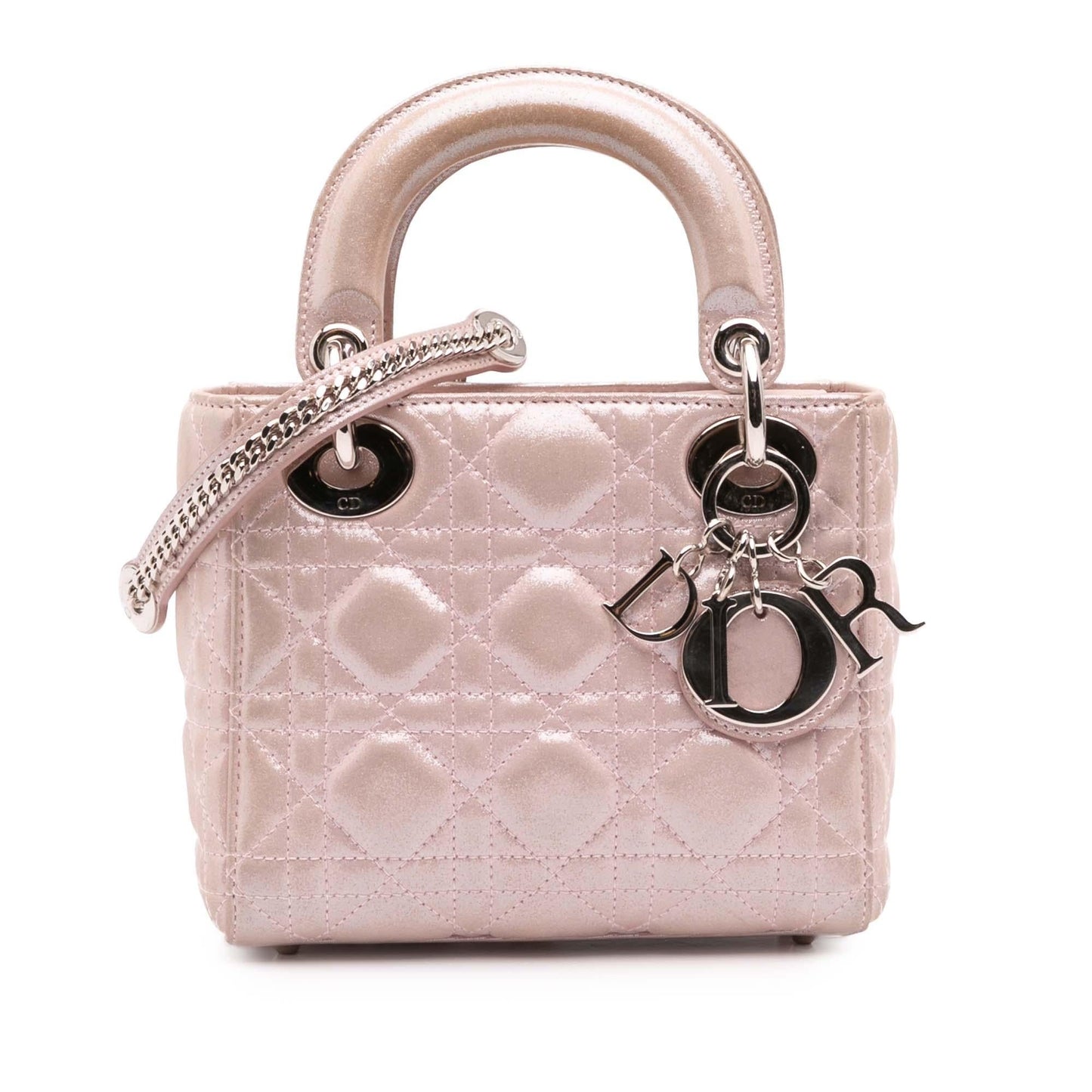 Dior Mini Iridescent Lambskin Cannage Lady Dior