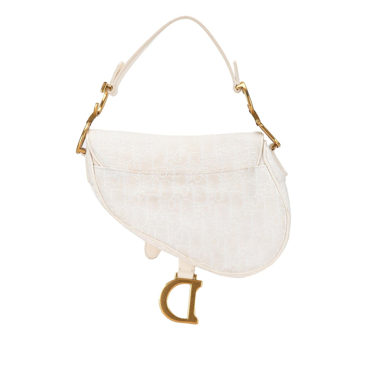 Dior Mini Oblique Canvas Saddle Bag