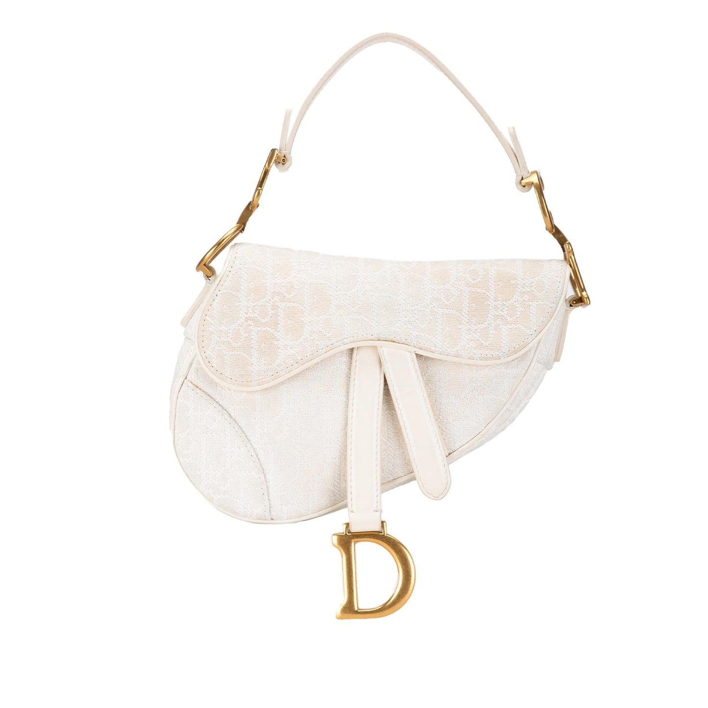 Dior Mini Oblique Canvas Saddle Bag