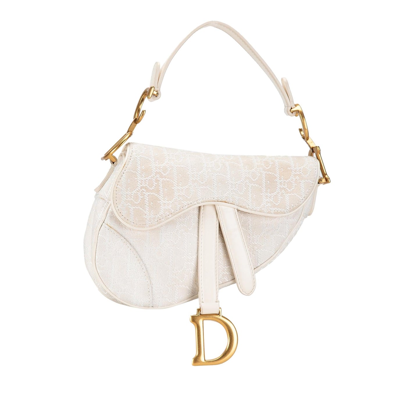 Dior Mini Oblique Canvas Saddle Bag
