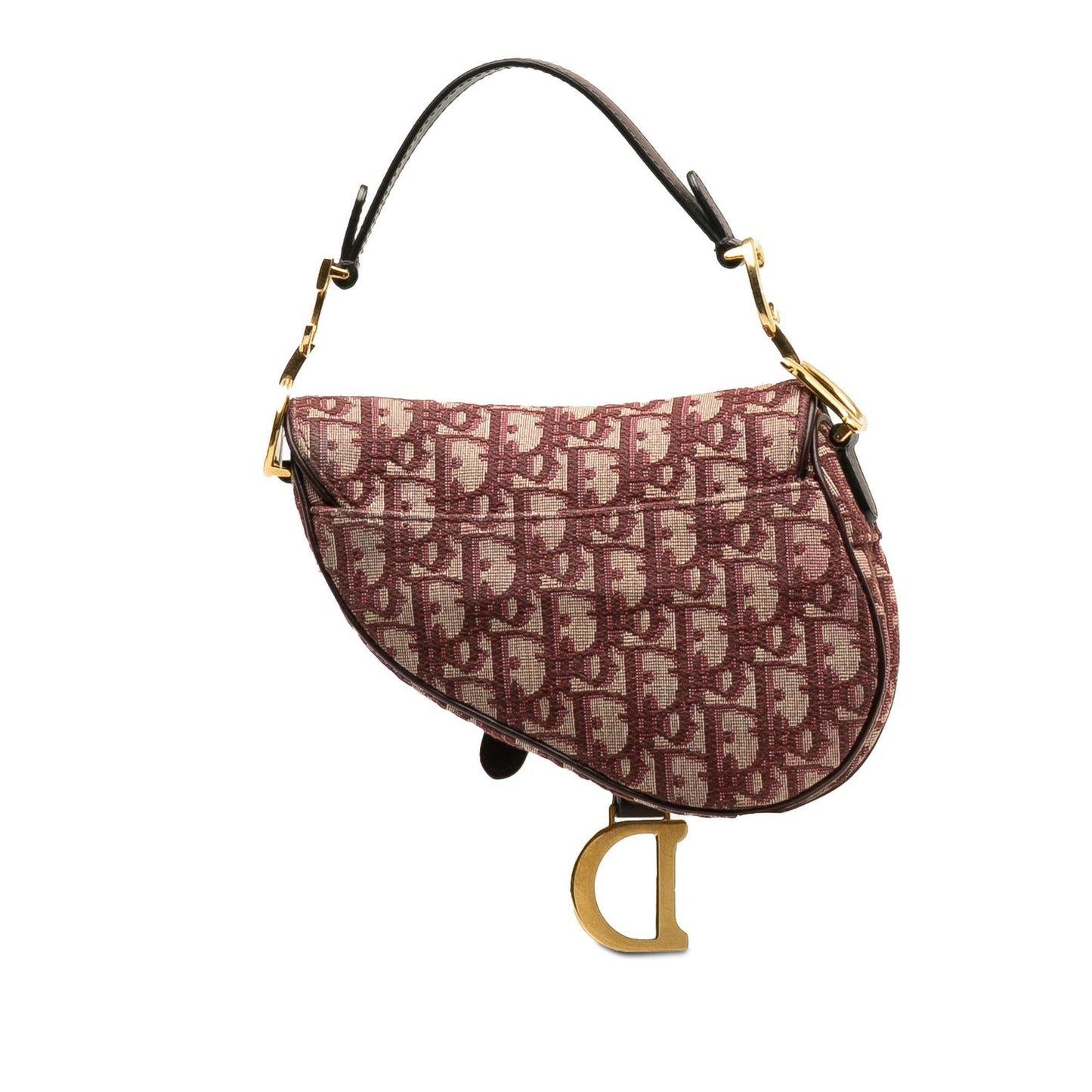 Dior Mini Oblique Canvas Saddle Bag