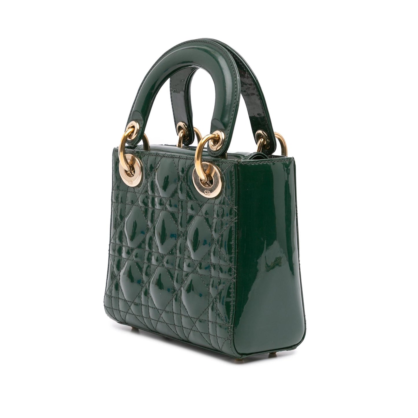 Dior Mini Patent Cannage Lady Dior