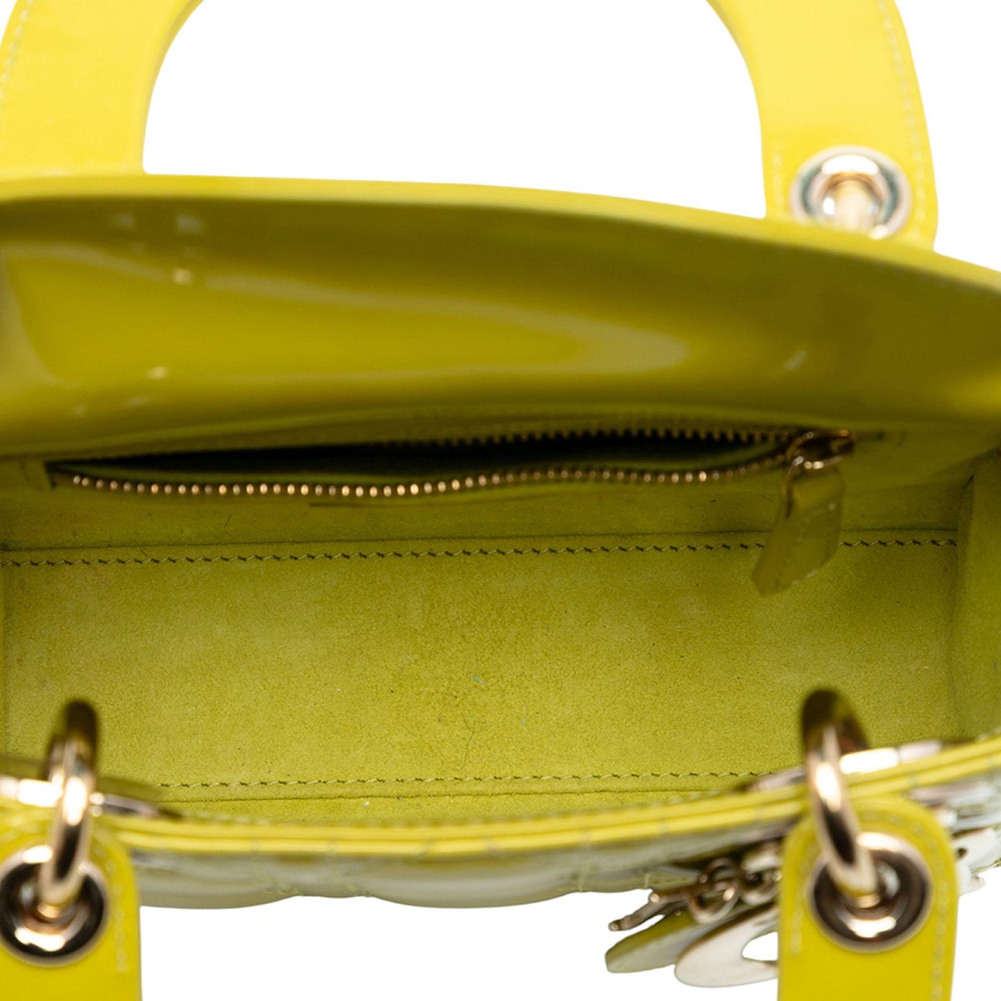 Dior Mini Patent Cannage Lady Dior