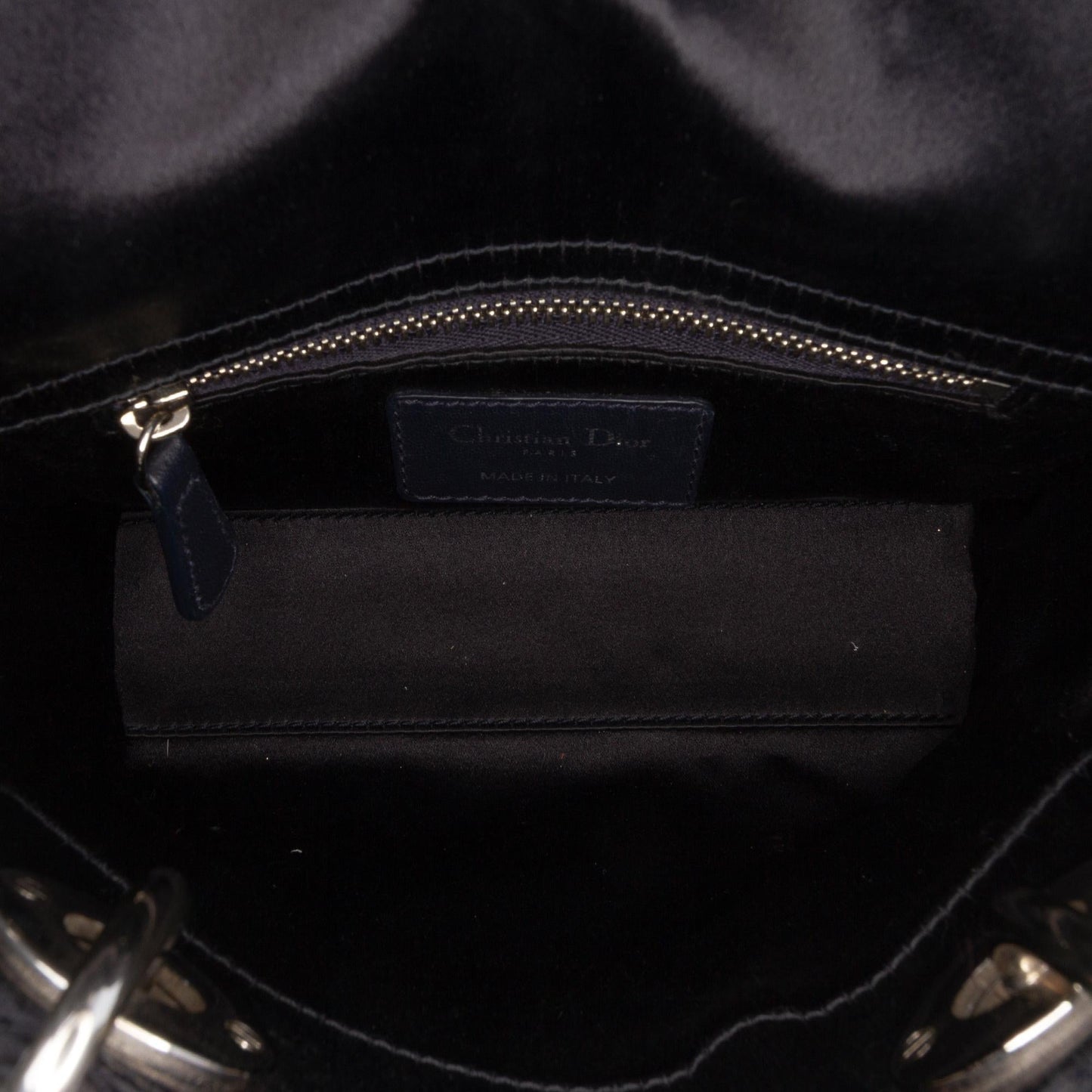 Dior Mini Satin Cannage Strass Crystal Embellished Lady Dior