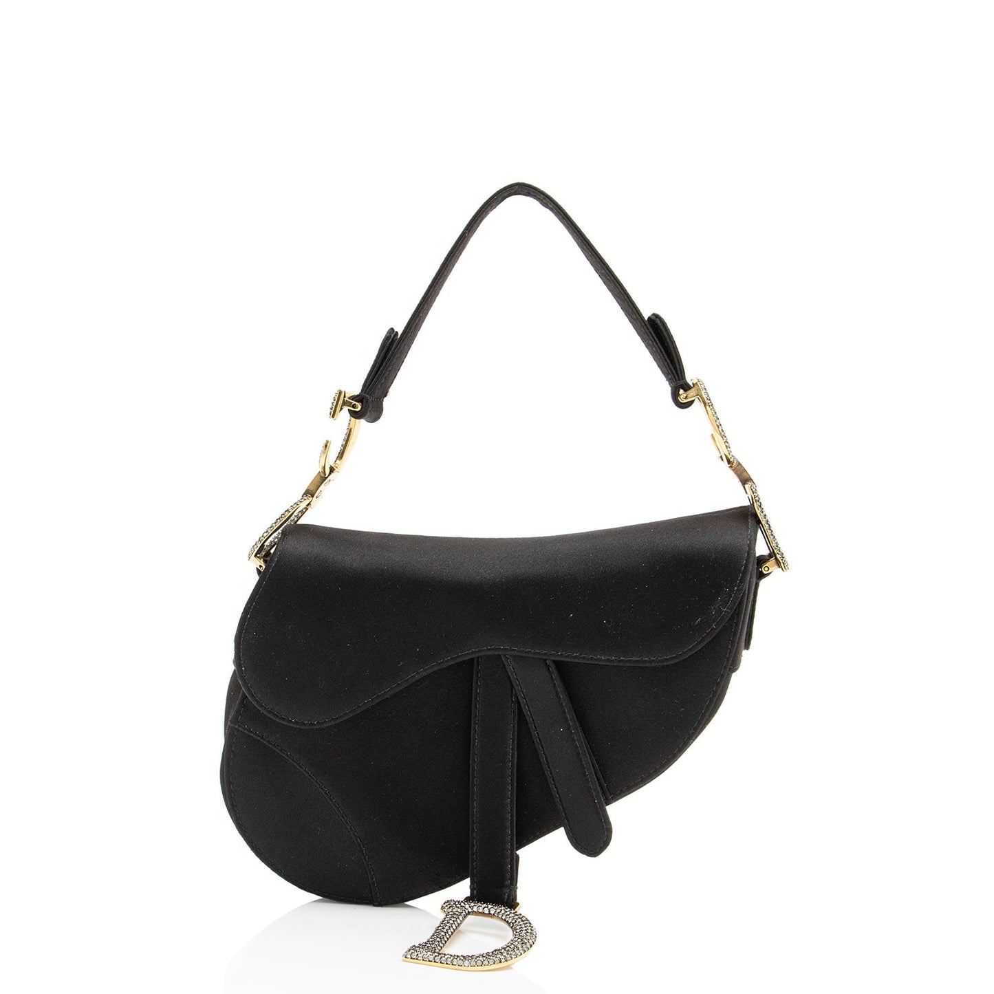 Dior Satin Crystal Saddle Mini Bag