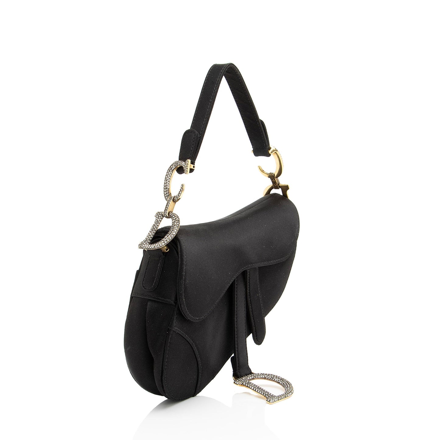 Dior Satin Crystal Saddle Mini Bag