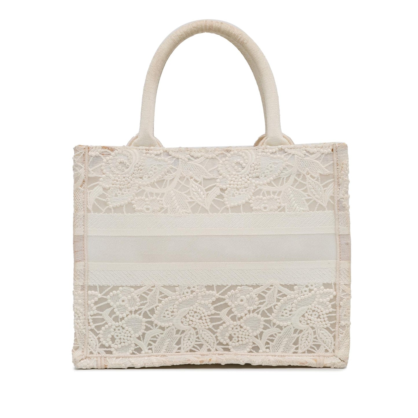 Dior Small D-Lace Embroidery Book Tote