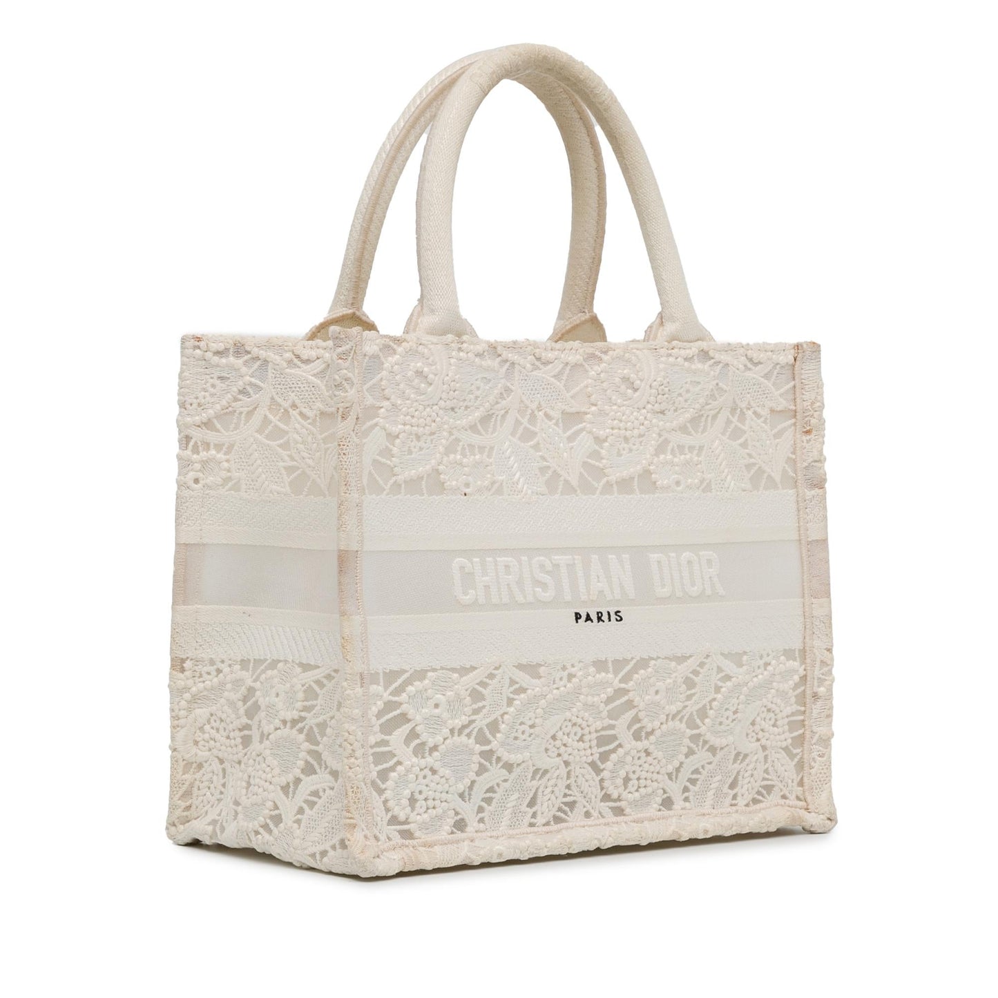 Dior Small D-Lace Embroidery Book Tote