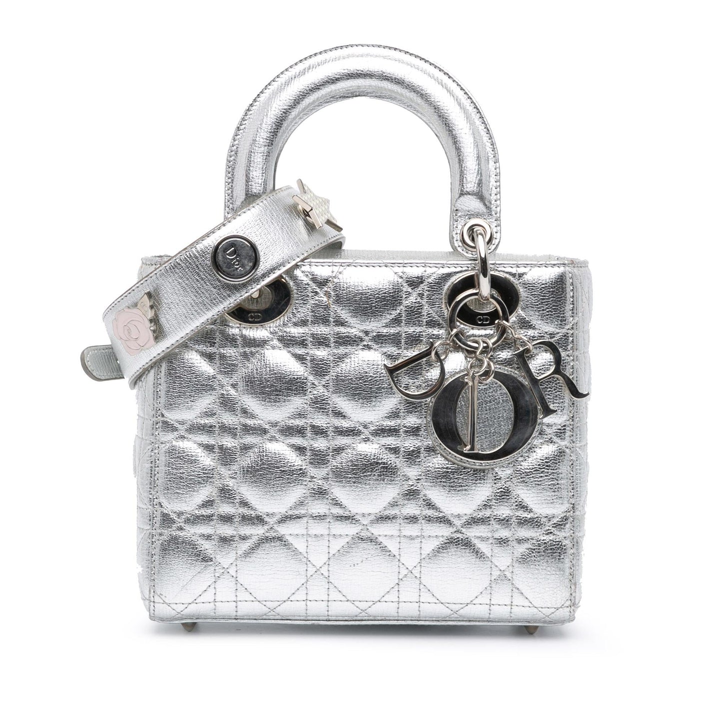 Dior Small Metallic Grained Calfskin Cannage My ABCDior Lady Dior