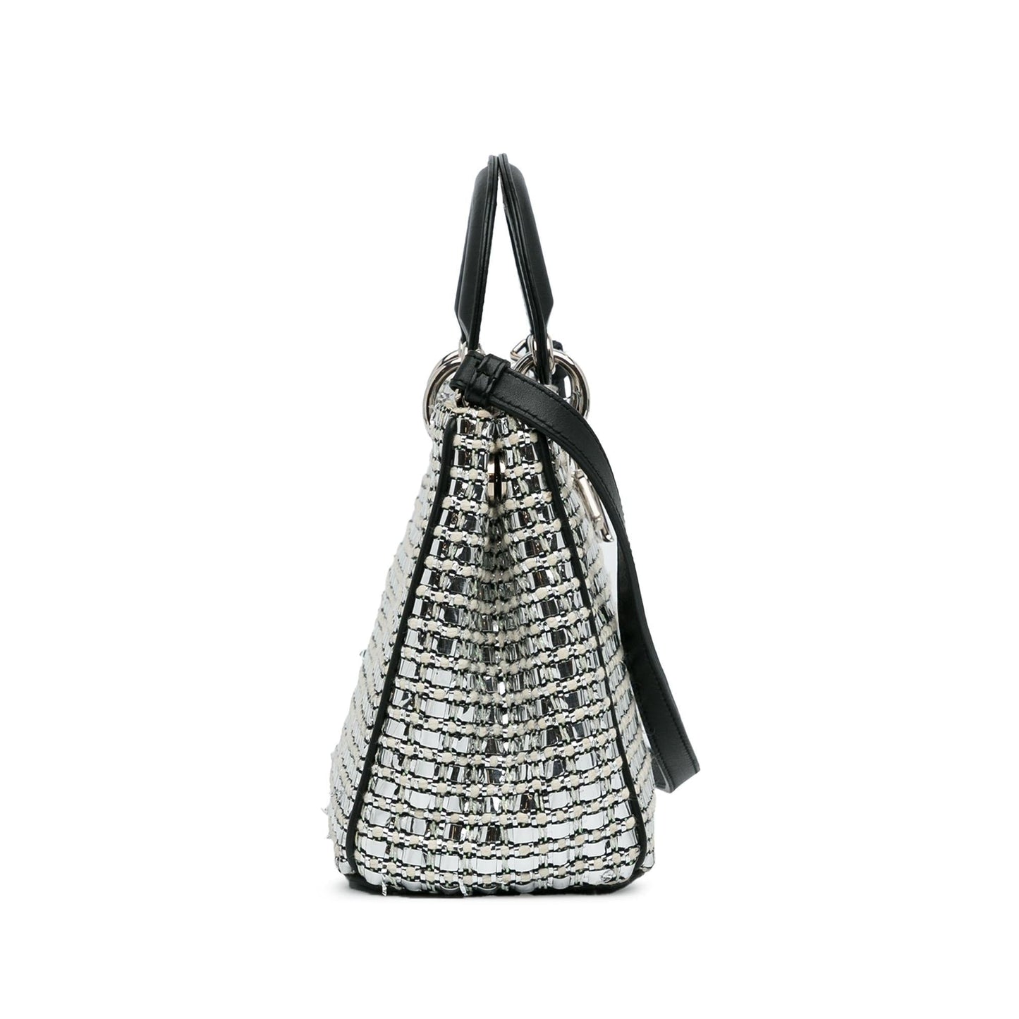 Dior Small Tweed Patch Diorissimo Tote
