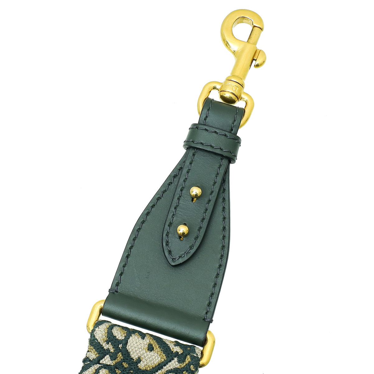 Christian Dior Green Signature Dior   Oblique Bag Strap