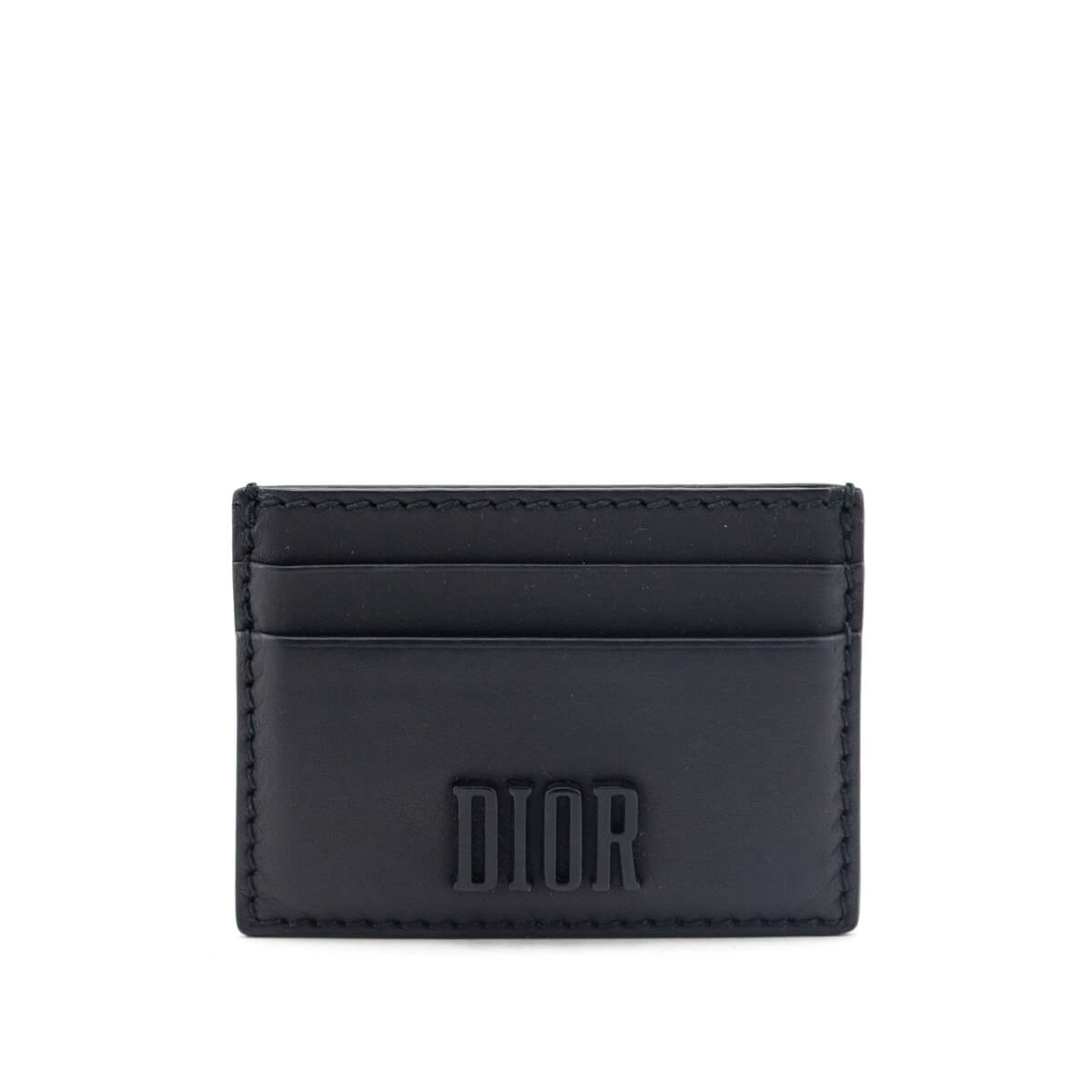 Dior Black Calfskin D-Fence Card Holder